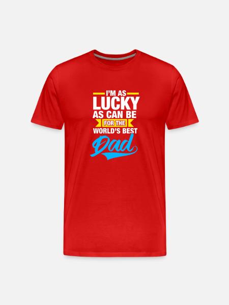 Bester Vater der Welt - Männer Premium Bio T-Shirt - Rot