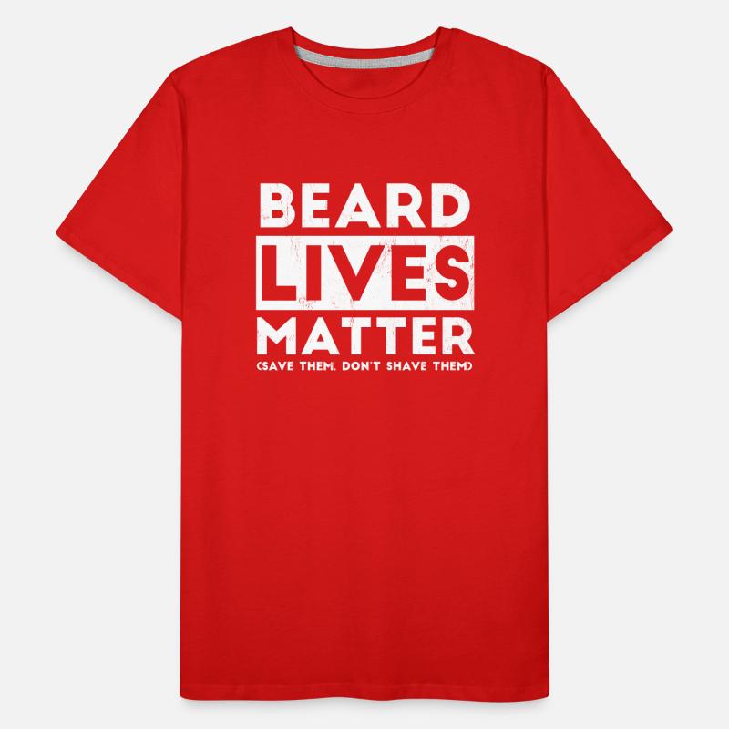 Beard - Beard Bearer - Bearded - Bearded - Funny Men's Premium Organic T-Shirt