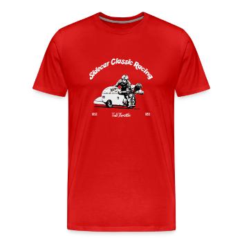 Sidecar Classic Racing - T-shirt bio Premium Homme - rouge - Devant - Damien (186cm)