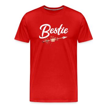 beast - Men's Premium Organic T-Shirt - red - Front - Damien (186cm)