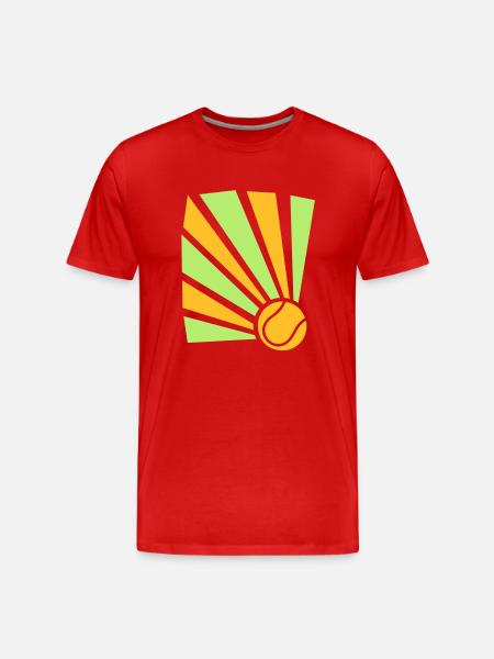 Tennis Explosion - Men's Premium Organic T-Shirt - red