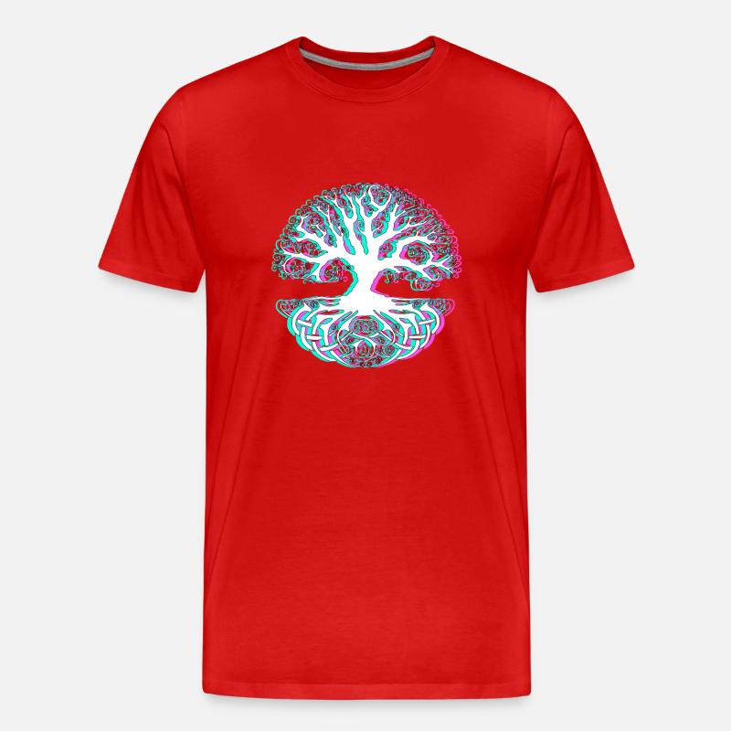 Baum - Männer Premium Bio T-Shirt - Rot