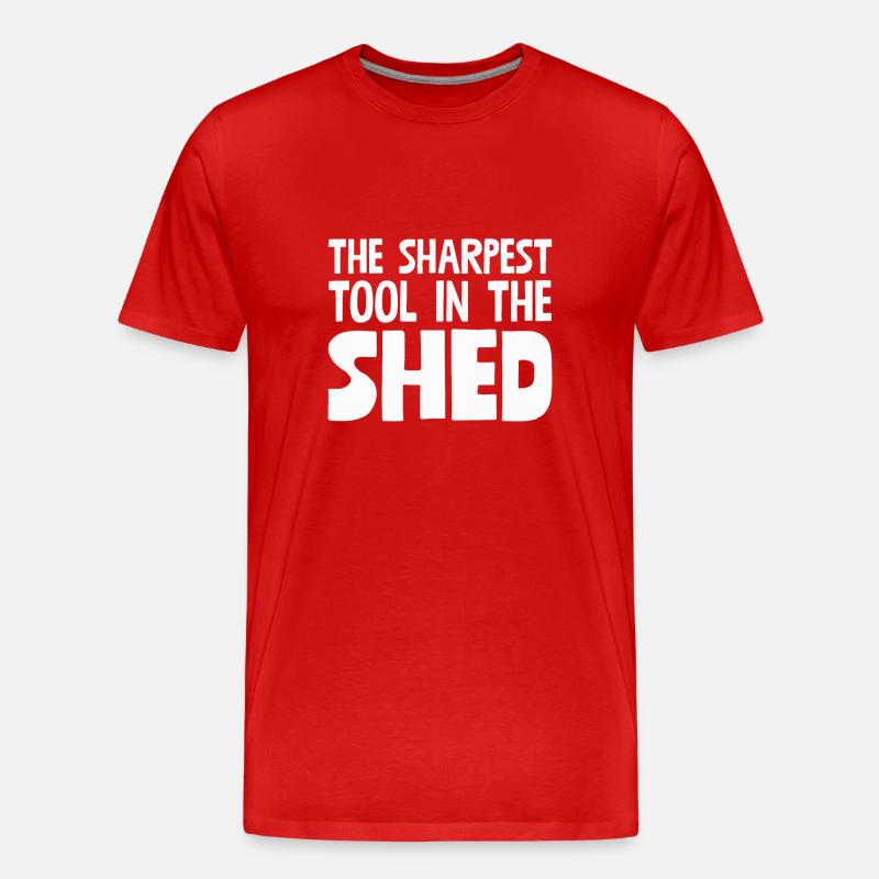 The Sharpest Tool In The Shed - Men's Premium Organic T-Shirt - red