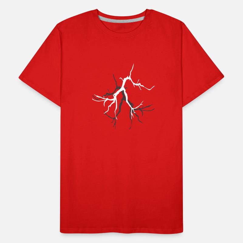 Lightning with Lightning Bolt graphics Men's Premium Organic T-Shirt