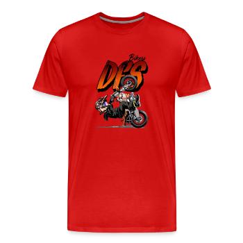 Bike Stunt dfs - cascadeurs - T-shirt bio Premium Homme - rouge - Devant - Damien (186cm)