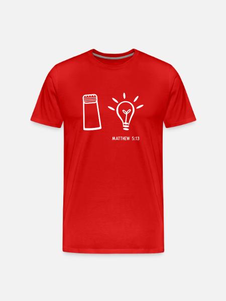 Salt and light - Men's Premium Organic T-Shirt - red