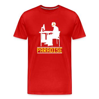 Gamer Gaming Clan joueur de jeu - T-shirt bio Premium Homme - rouge - Devant - Damien (186cm)