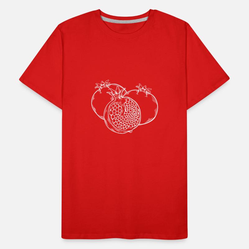 Pomegranate Fruit Fruit Fruit Men's Premium Organic T-Shirt