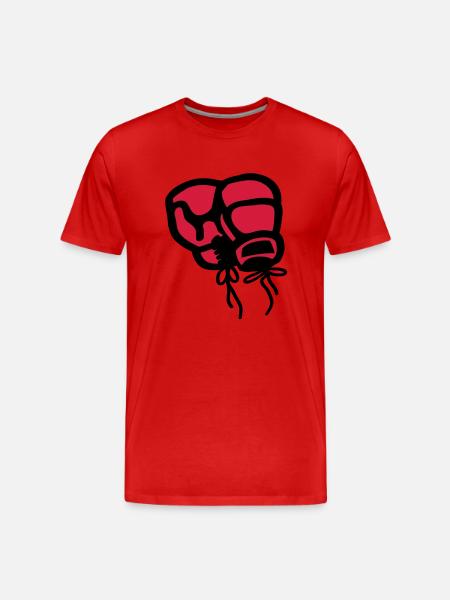 boxhandschuhe_t2 - Men's Premium Organic T-Shirt - red