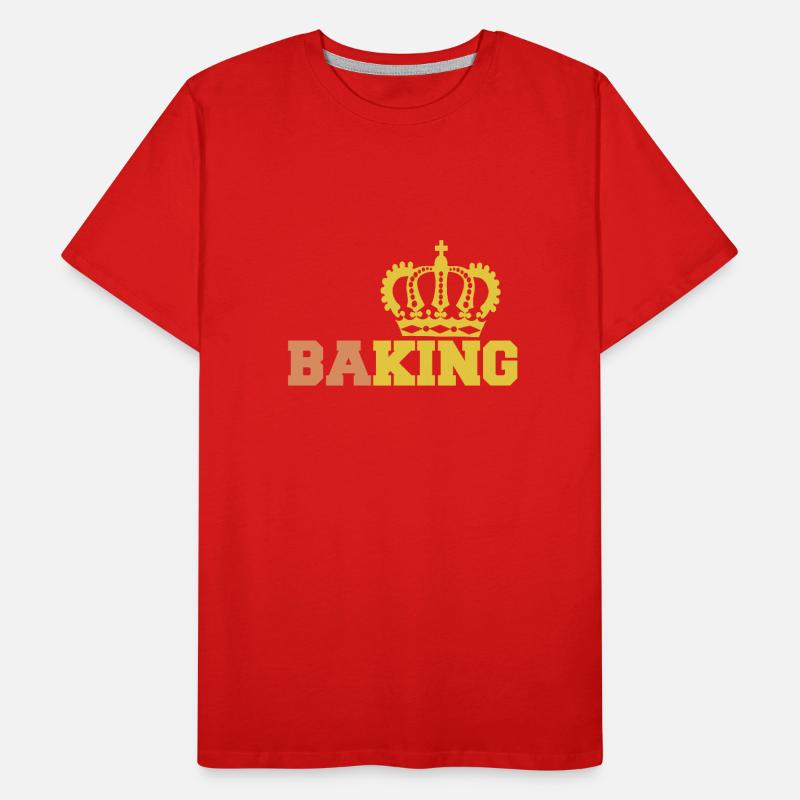 to bake king baking - la cuisson du roi T-shirt bio Premium Homme