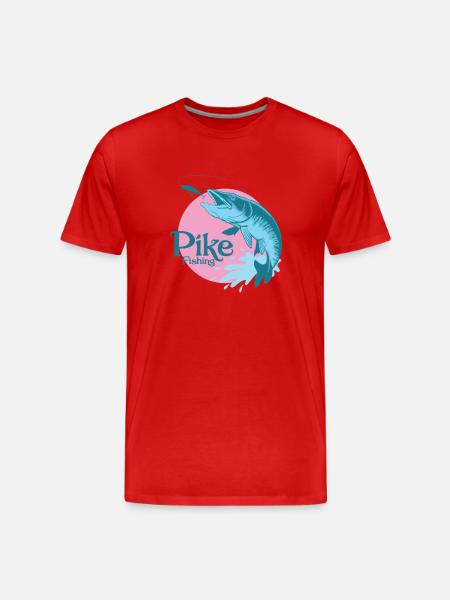 Pike angler "Pike Fishing" - Men's Premium Organic T-Shirt - red