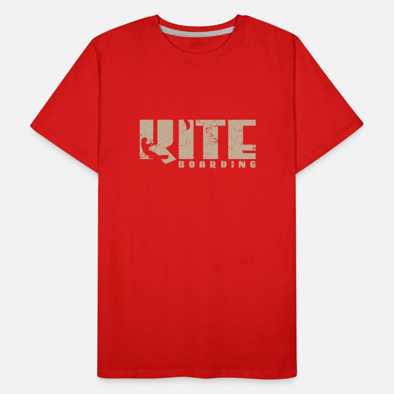 Planche de kite T-shirt bio Premium Homme