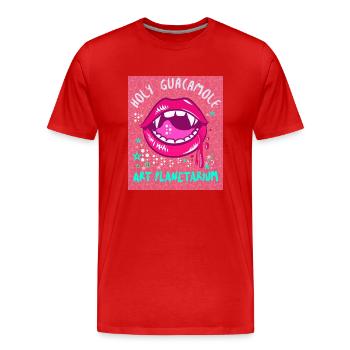 Heilige Avocado lover lustiger Spruch - Männer Premium Bio T-Shirt - Rot - Vorne - Damien (186cm)