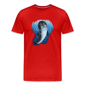 phoque phoque phoque animaux marins sous l’eau Enfants - T-shirt bio Premium Homme - rouge - Devant - Damien (186cm)