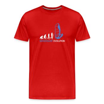 Idées cadeaux Windsurfing Evolution - T-shirt bio Premium Homme - rouge - Devant - Damien (186cm)