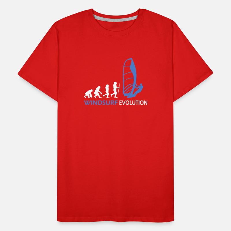 Idées cadeaux Windsurfing Evolution T-shirt bio Premium Homme