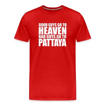 lustiges Pattaya Thailand BKK Party Geschenk Shirt - Männer Premium Bio T-Shirt - Rot - Vorne - Damien (186cm)