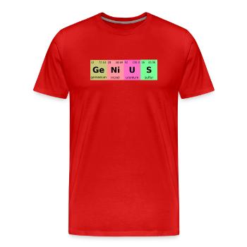 drôle énonciation drôle cadeau drôle drôle - T-shirt bio Premium Homme - rouge - Devant - Damien (186cm)
