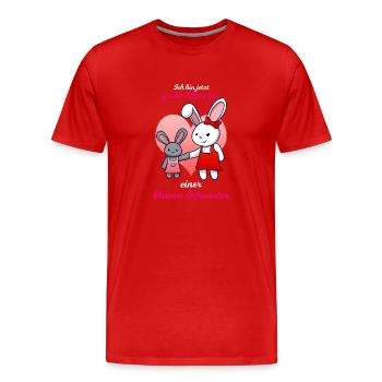 Ich Bin Jetzt Große Schwester Kleine Schwester Gro - Männer Premium Bio T-Shirt - Rot - Vorne - Damien (186cm)