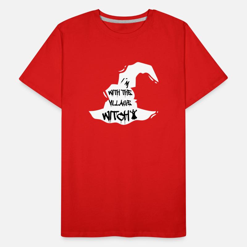 Fun halloween sort idée de cadeau sorcière sorcière T-shirt bio Premium Homme