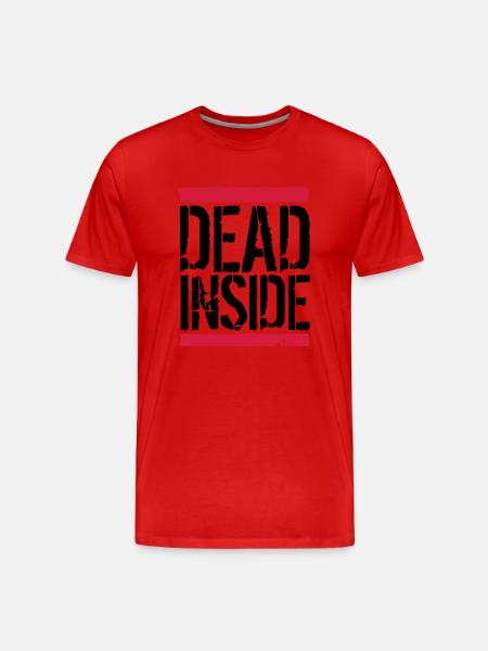 Internally dead logo - Men's Premium Organic T-Shirt - red