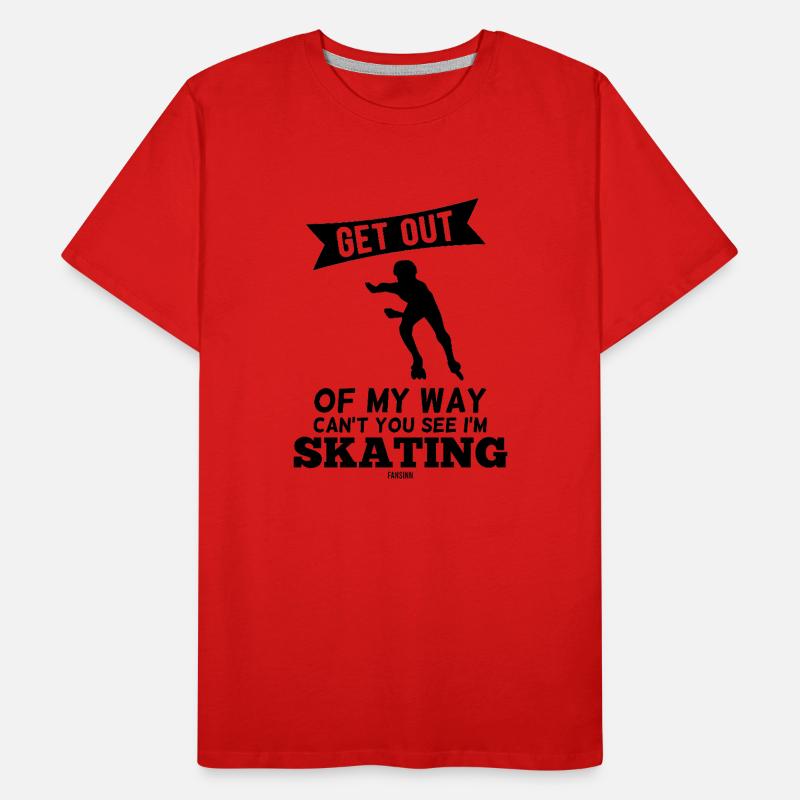 Inline skate skating roller skating Men's Premium Organic T-Shirt