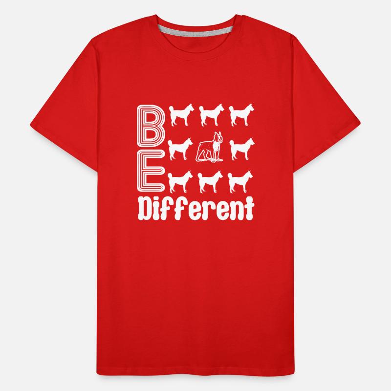 Boston Terrier Boston Terrier sei anders Männer Premium Bio T-Shirt