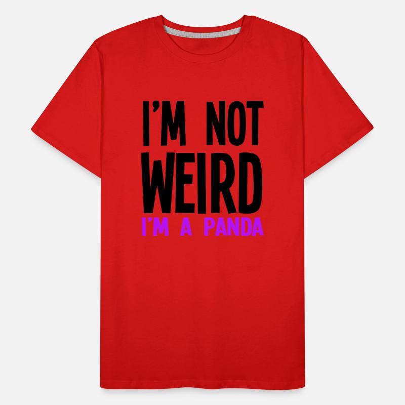 Ich bin nicht komisch Ich bin ein Panda Männer Premium Bio T-Shirt