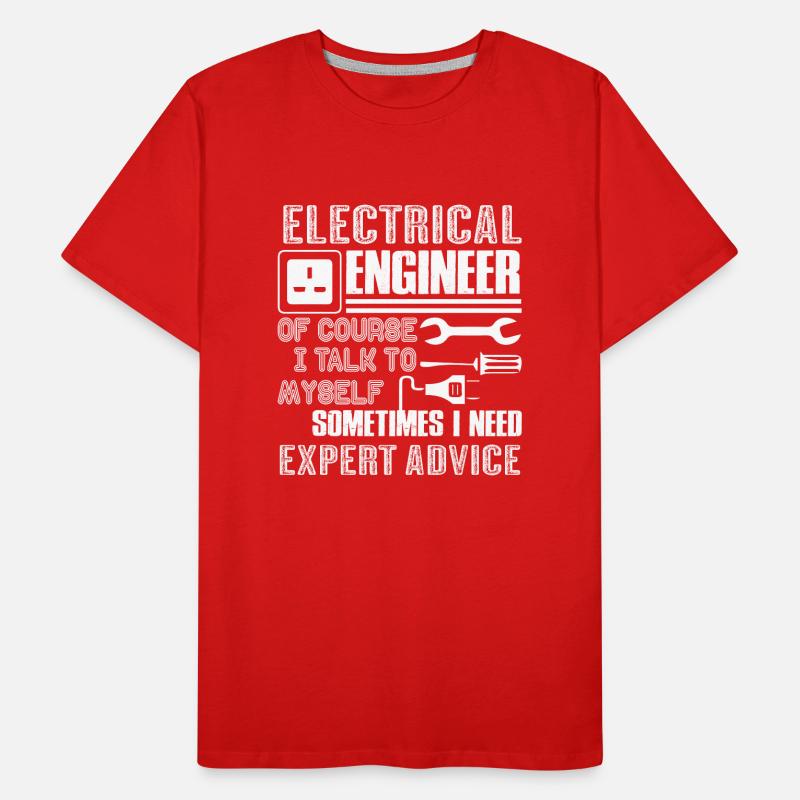 Electrical Engineer Funny Electrical Engineer Men's Premium Organic T-Shirt