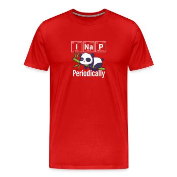 Panda - T-shirt bio Premium Homme - rouge - Devant - Damien (186cm)