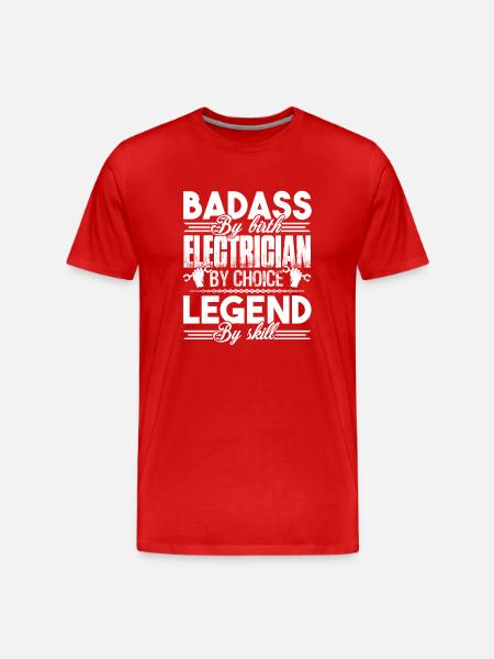 Electrician Electrician By Choice - Men's Premium Organic T-Shirt - red