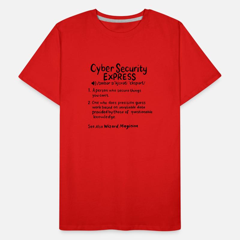 CYBER SECURITY: Cyber Security Definition Men's Premium Organic T-Shirt
