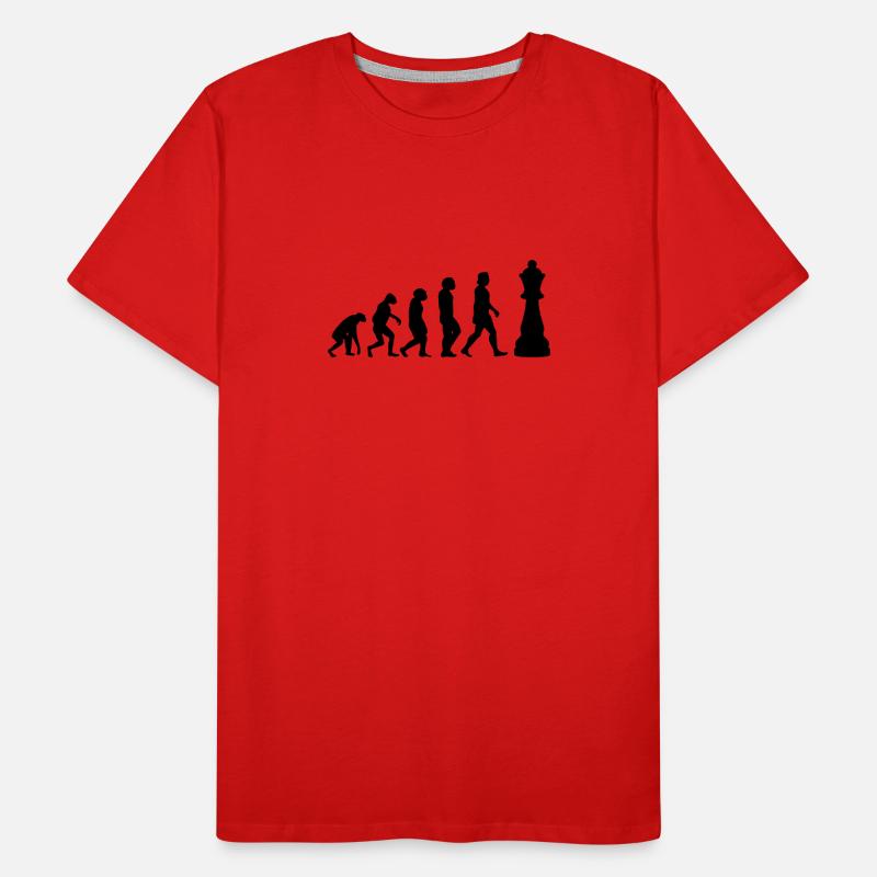 CHESS PLAYER CHESSBOARD Chess Evolution Men's Premium Organic T-Shirt