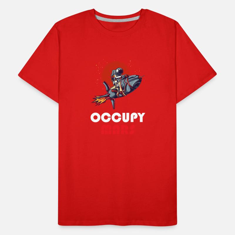 Occupy Mars - Space Exploration Mars Men's Premium Organic T-Shirt