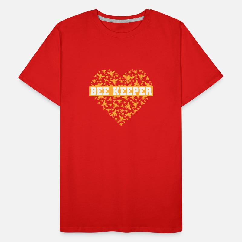 Beekeeper Bees Honey Bee Keeper Men's Premium Organic T-Shirt