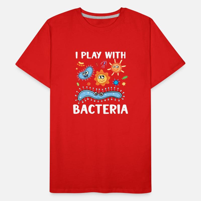 Microbiologist Microbiology Lab Staph Gift Idea Men's Premium Organic T-Shirt