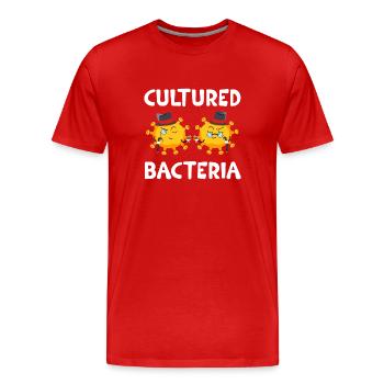 Microbiologist Microbiology Biology teacher Gift - T-shirt bio Premium Homme - rouge - Devant - Damien (186cm)