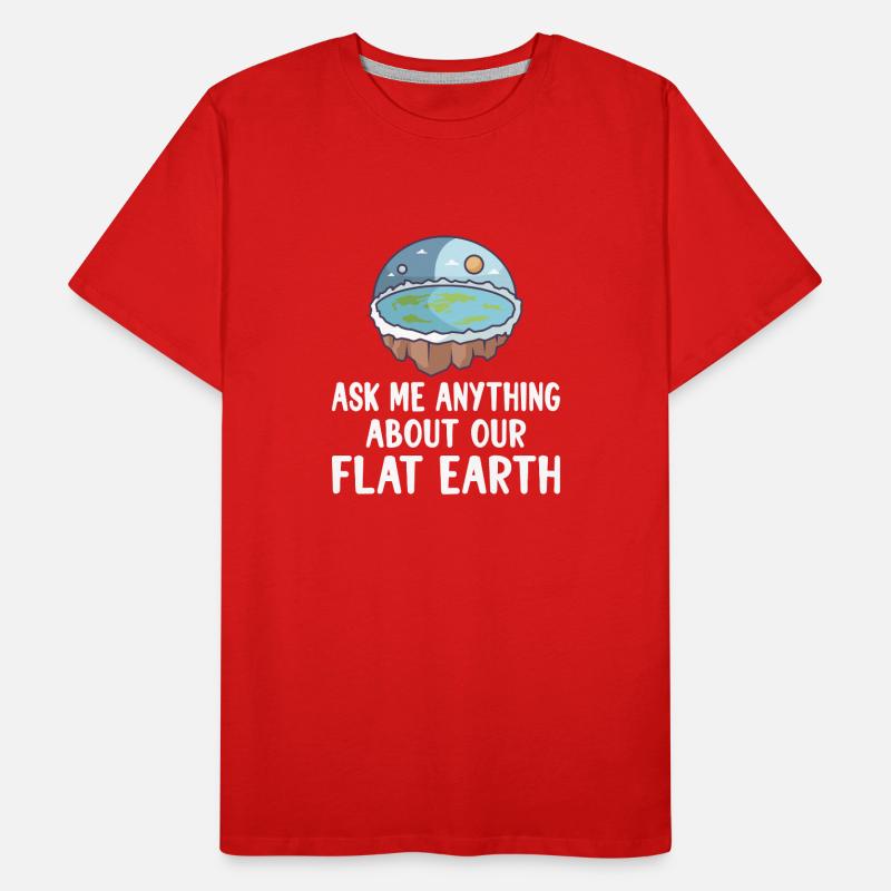 Flat Earth Theory Flat Earth Army Earth flat Gift Männer Premium Bio T-Shirt