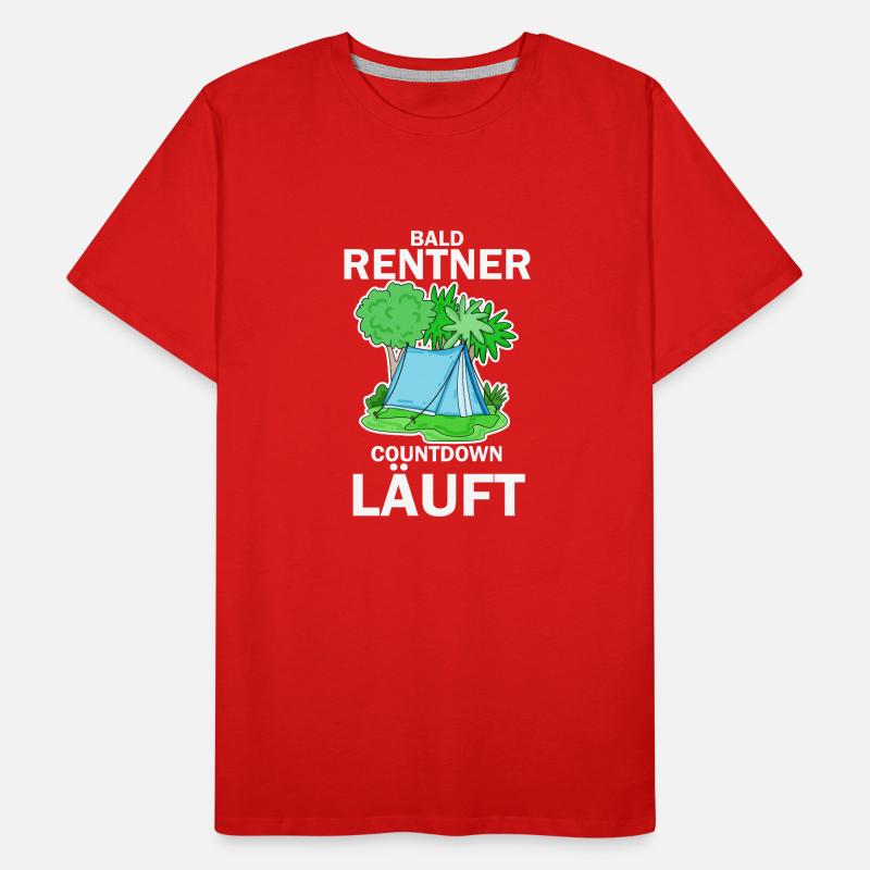 Bald Rentner Countdown läuft Männer Premium Bio T-Shirt