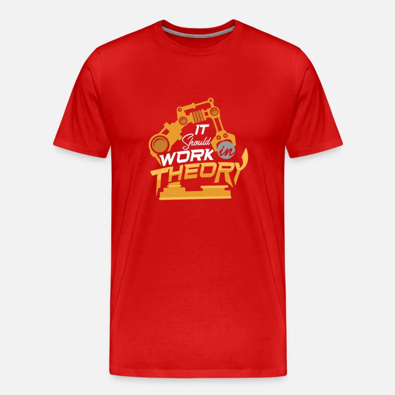 Robotics Machine Learning Robotics Engineering - Männer Premium Bio T-Shirt - Rot