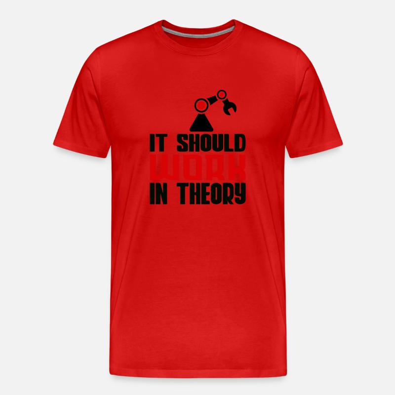 Robotics Machine Learning Robotics Engineering - Männer Premium Bio T-Shirt - Rot