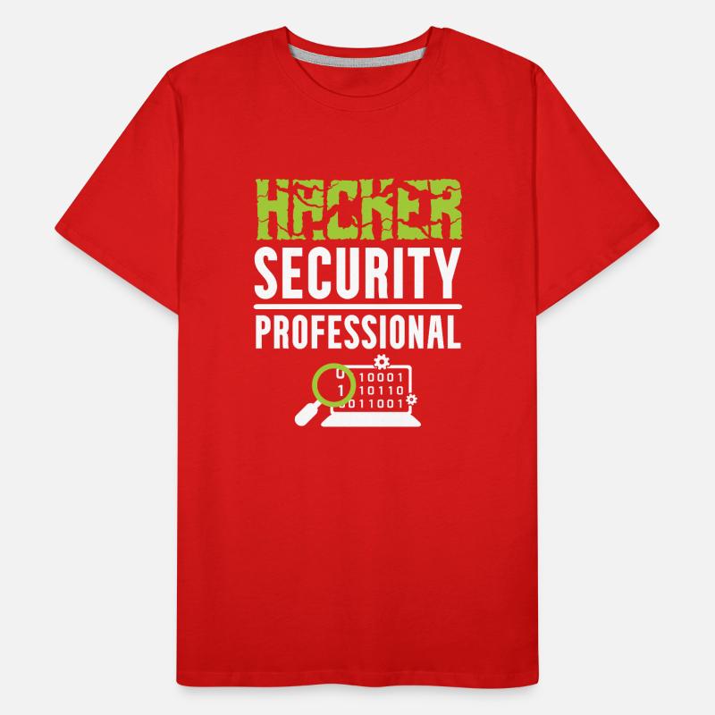 Hacker Security Professional T-shirt bio Premium Homme