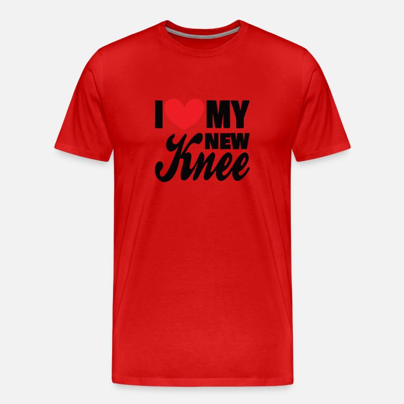 KNEE REPLACEMENT SURGERY Gift Idea - Men's Premium Organic T-Shirt - red
