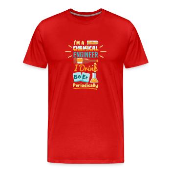 CHEMICAL ENGINEER: I’m A Chemical Engineer - T-shirt bio Premium Homme - rouge - Devant - Damien (186cm)