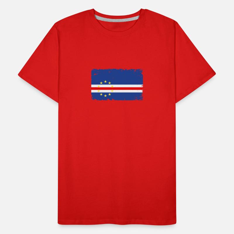 Drapeau Du Cap-Vert Drapeau Du Cap-Vert T-shirt bio Premium Homme