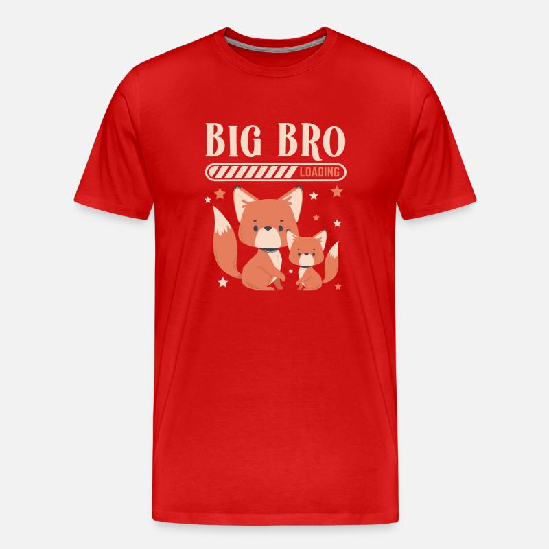 Großer Bruder Loading Big Bro - Männer Premium Bio T-Shirt - Rot