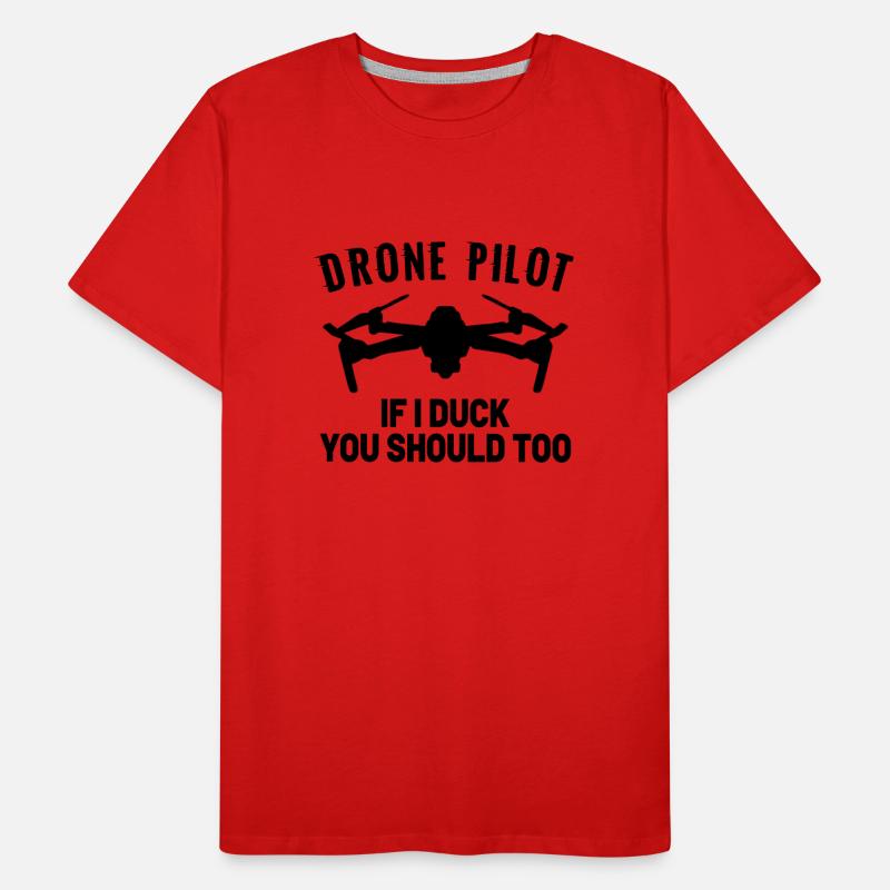 DRONE PILOT: I would rather be flying Männer Premium Bio T-Shirt