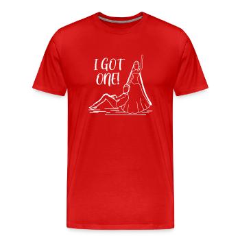 I got one Braut Ehe Hochzeit Junggesellenabschied - Männer Premium Bio T-Shirt - Rot - Vorne - Damien (186cm)