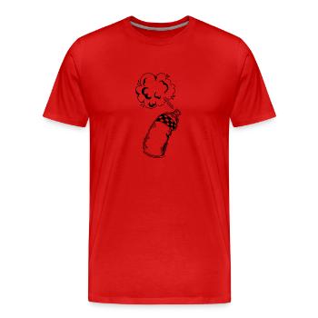 Spray Can Street Art Art Graffiti Style - Men's Premium Organic T-Shirt - red - Front - Damien (186cm)