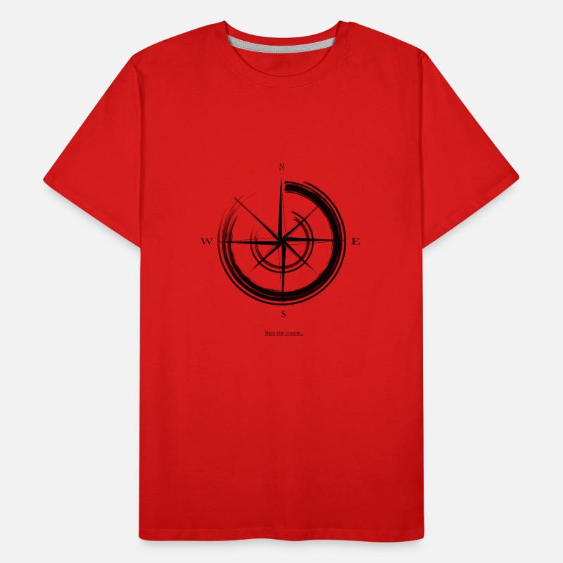 Kompas Männer Premium Bio T-Shirt